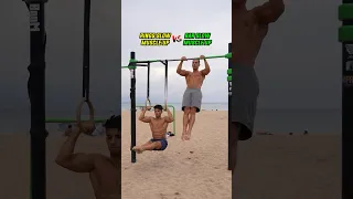 Rings Slow Muscle up VS Bar Slow Muscle up: Which One is More Difficult?!