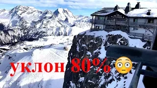 GoPro 6, самая опасная в мире трасса Grand Couloir на горнолыжном курорте Courchevel