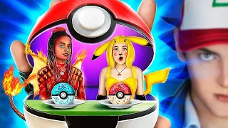 Pokémon Essen - Challenge! Pokemon-Kampf!  Pokemon im Echten Leben!