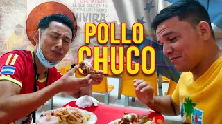 Japonés Prueba el POLLO CON TAJADAS Hondureño @shinfujiyamaReal || La Hora del Café (Joel Seoane)