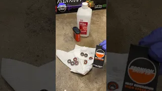 First time using the Bronson bearing cleaning unit and Bronson oil.