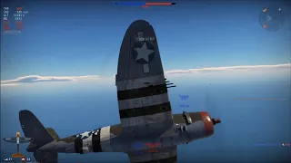 War Thunder - P-47 Thunderbolt Kill Montage - Realistic Battle