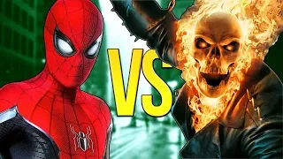 ЧЕЛОВЕК-ПАУК VS ПРИЗРАЧНЫЙ ГОНЩИК | СУПЕР РЭП БИТВА | Spider-Man Marvel ПРОТИВ Ghost Rider Movie