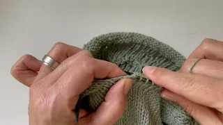 Picking up stitches for a sleeve, in the round