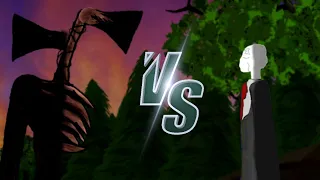 Сиреноголовый против Слендер Мен "Siren Head vs Slender Man" (рисуем мультфильм 2)