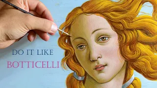 How to paint Botticelli's Venus. Renaissance Painting Portraits Tutorial