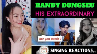 RANDY DONGSEU - Cewek ini sampe Grogi setelah di Nyanyiin wkwk | SINGING REACTIONS OmeTV