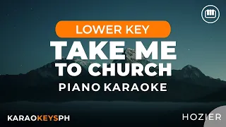 Take Me To Church - Hozier (Lower Key - Piano Karaoke)