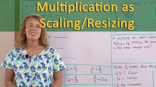 Multiplication as scaling / resizing (5th grade math)