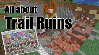 Minecraft 1.20 Trail Ruins | How to find Armor Trim Relic Disc Pottery & more