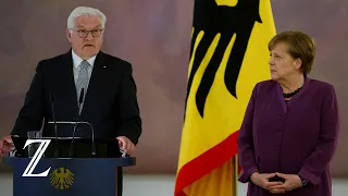 Angela Merkel erhält den höchsten Verdienstorden vom Bundespräsidenten Steinmeier