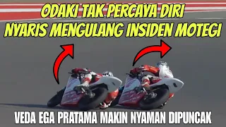 AKSI NEKAT Veda Ega Pratama vs Odaki‼️Idemitsu Asia Talent Cup Seri 3 Race 1 | Mandalika 2023