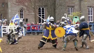 SCOTLAND V SWEDEN Medieval Combat 5 v 5 for IMCF World Championship, Scotland, 2018