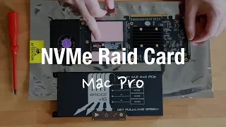 Mac Pro 4.1, 5.1 and 7.1 NVMe Raid Card Upgrade (Sonnet Fusion SSD M.2)