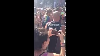 Mosh Pit during Attila- Middle Fingers Up at Warped Tour 2015