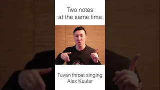 Throat singing. Create the overtones.