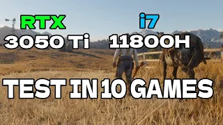 RTX 3050 Ti Laptop: Test in 10 Games | EXTARNAL VS INTERNAL