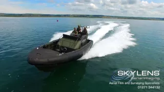 Royal Marines Rib chasing our Drone!