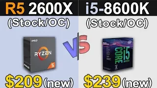 Ryzen 5 2600x vs i5-8600k | Which is Better Value for MONEY...???