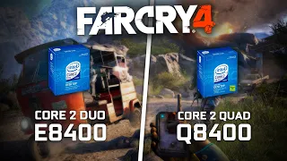 Far Cry 4 | Core 2 Duo E8400 vs Core 2 Quad Q8400