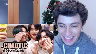 Singer Reacts to #Taejinkook: The most #chaotic trio (#BTS'  (방탄소년단)  #Taehyung, #Jin and #Jungkook)