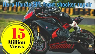 Hero Honda SPL front Shocker reparing #youtube #viral #machanical #automobile #trending