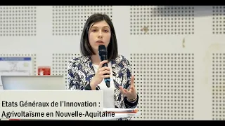 Etats Généraux de l’Innovation 9ème Edition : Agrivoltaïsme en Nouvelle-Aquitaine