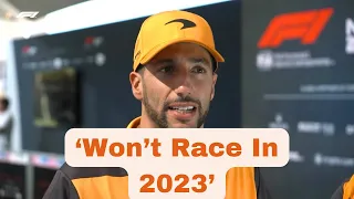 Daniel Ricciardo Thursday Driver Interview - F1 United States Grand Prix 2022