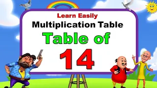 Multiplication Table of 14 | 14 ka table | Math table | 14 ka pahada | Table tricks