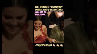 Selena Gomez and Rema at the VMA 2023 Best Afrobeats #selenagomez #rema #calmdown #afrobeats