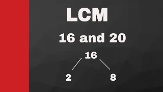 LCM of 16 and 20