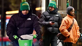 HARRY STYLES & TAYLOR RUSSEL CYCLING TO DINNER (February 13)