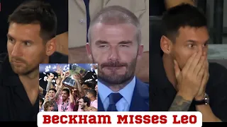 Lionel Messi and Beckham reaction after Inter miami loss to the final