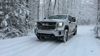 FIRESTONE DESTINATION X/T TIRES FIRST TIME IN SNOW. THEY ARE AWESOME!