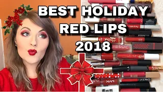 BEST RED LIPSTICKS FOR HOLIDAYS 2018 My Absolute Favorite Reds ❤️💋