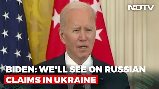 Russia-Ukraine War: "We'll See," Says Biden On Russia Reducing Ukraine Ops