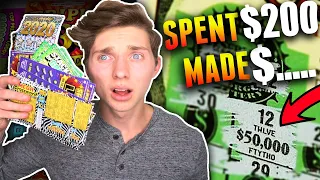 I SPENT $200 ON LOTTERY TICKETS **SHOCKING RESULTS**