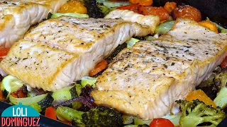 ¡¡POR QUE NO UN PLATO SALUDABLE Y DELICIOSO PARA NAVIDAD!! - LOMOS DE SALMÓN CON VERDURAS AL HORNO