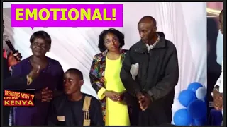 EMOTI0NAL MOMENT AS NG'ETHE STEVE PARENTS GIVE THEIR SON SPECIAL BLESSINGS DURING HIS LAUNCH,,,SOO T