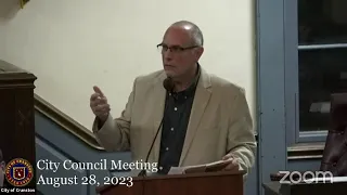 August 28, 2023, City Council Meeting