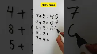 7+2=45#mathpuzzle#ytshorts #trendingreels#iqtest#puzzlegame#puzzlesolving#reasoningtricks#viralquiz