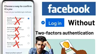 How to Login facebook without Two factor authentication code 2024 How to facebook login code problem