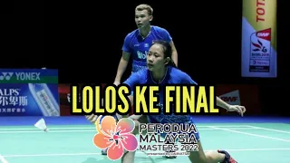 DETIK-DETIK RINOV RIVALDY /PHITA HANINGTYAS MENTARI LOLOS KE FINAL MALAYSIA MASTERS 2022