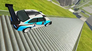 Cars vs Deep Stairs - BeamNG Drive - Compilation