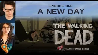 Ep. 1 The Walking Dead by TellTale BEGINS w/ Bryan & Amelia @ Dechart Games