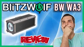 Review da Caixa Blitzwolf bw wa3 - áudio 360 e "100w" de potência