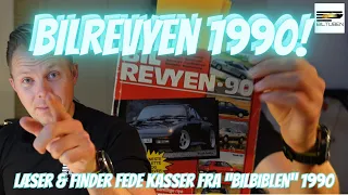 BILREVYEN 1990 - VI KIGGER I MIN "BILBIBLE" SAMMEN OG SNAKKER BILER #bilrevyen #1990 #bilnørderi