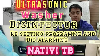 ultrasonic washer disinfector(steelco)resetting and disalarming