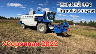 Уборка зерновых 2022 в нашем хозяйстве / Первый выезд зерноуборочного комбайна ЕНИСЕЙ 954