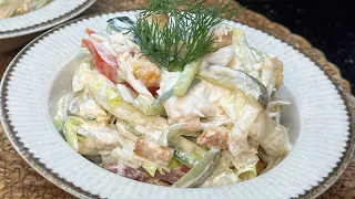 А вы знали этот простой рецепт вкусного салат? | Приготовьте один раз будете всегда готовить|